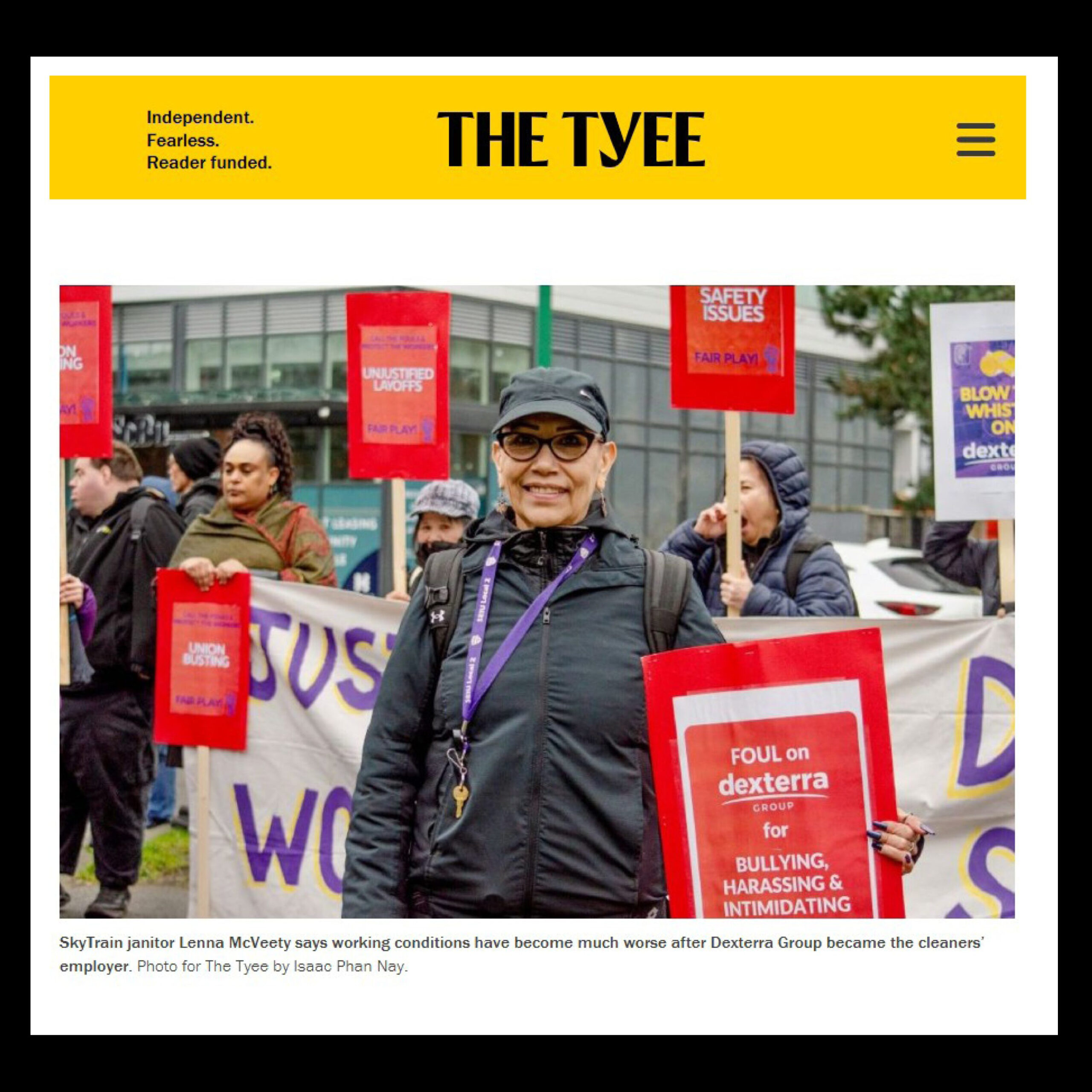Read more about the article The Workers Who Keep SkyTrain Clean Aren’t Happy